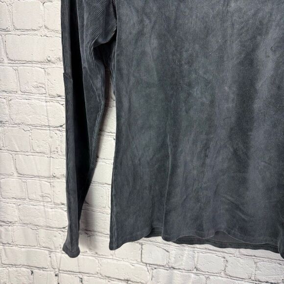 Gap Vintage 90s Y2K Velvet Mock Neck Long Sleeve Top Size Medium - Picture 3 of 8
